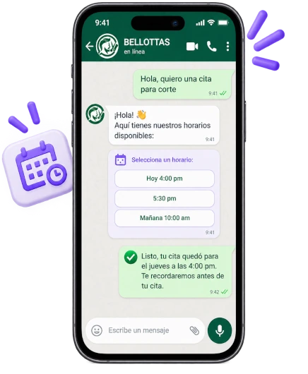 Vista de ejemplo de Bellottas, solo ilustrativa
